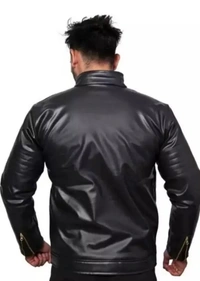 jacket for men/leather jacket - Black, XXL