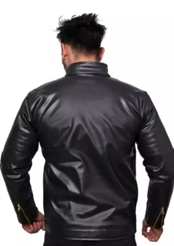 jacket for men/leather jacket - Black, XXL