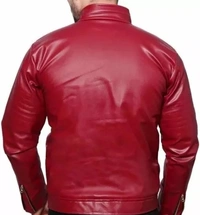 jacket for men/leather jacket - Guardsman Red, M