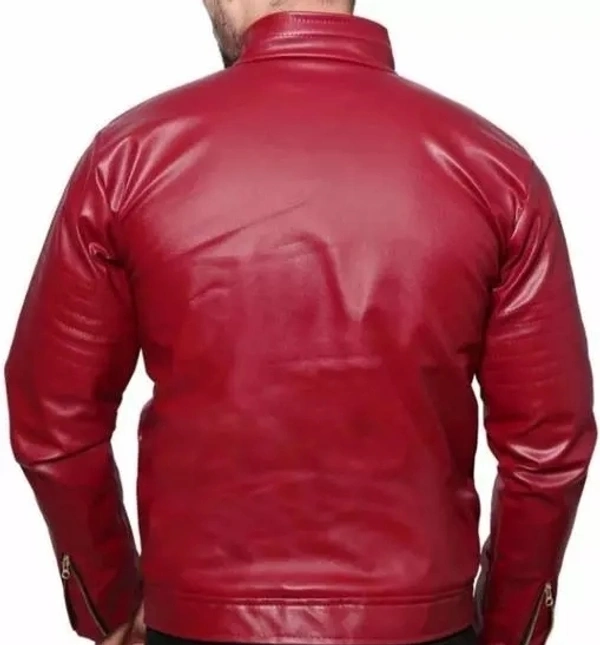 jacket for men/leather jacket - Guardsman Red, M