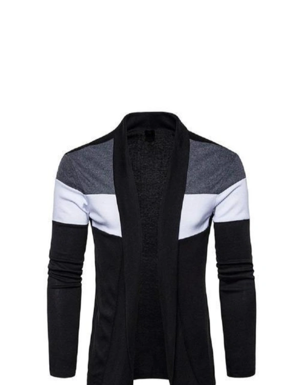 Stylish Man Cotton Shurg - Black, XXL