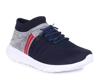 CLYMB AIR SOCKS - 2 NAVY & Grey Mesh Eva Running/Walking/Gym Sports Shoes For Men - IND-10, Navy Blue