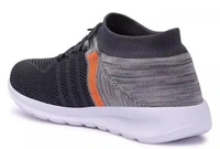 CLYMB AIR SOCKS - 2 NAVY & Grey Mesh Eva Running/Walking/Gym Sports Shoes For Men - IND-8, Gray
