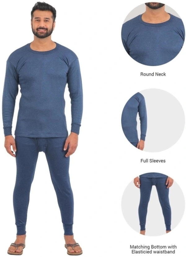 ALFA Oswal Fleece Solid Winterwear Thermal Men - S