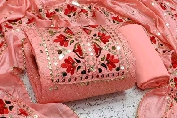 GULABJAMUN HIT HEAVY DOUBLE SEQUENCE WORK DESIGN Suits  - Tickle Me Pink, Unstitched