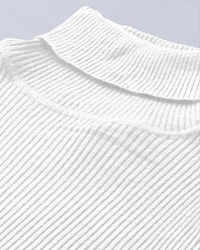 Flier Solid Men High Neck T-Shirt , Black T-Shirt - White, M