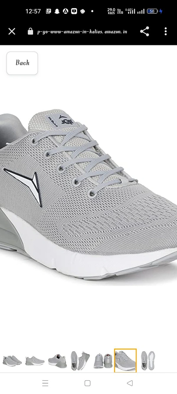JQR Grey Men's Sports Running Shoes  - Nobel, IND-8