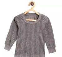 Kids Striped Thermal Winter Innerwear /Thermal top & Bottom set (2 Set Combo) - 18-24 Months