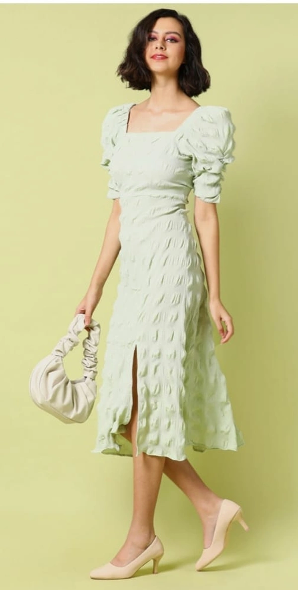 Fit and Flare Dress with Raglan - S