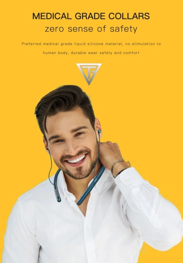 Techfire h-700 Pro 5.0 40 Hours HI BASS SOUND   non-stop battery backup Latest unique Premium Design light Weight High Quality Wireless Neckband with mic Bluetooth Headphones & Earphones - Free Size, Bunting