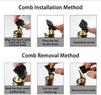 AZANIA Trimmer For Men Waterproof Model (Gold) - Gold, Free Size