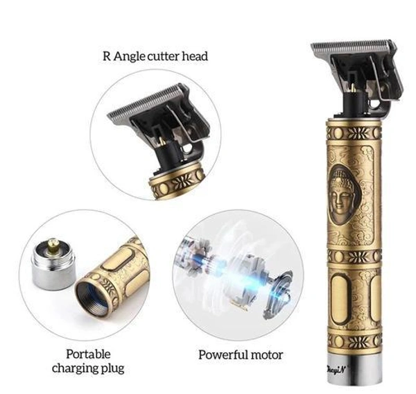 AZANIA Trimmer For Men Waterproof Model (Gold) - Gold, Free Size