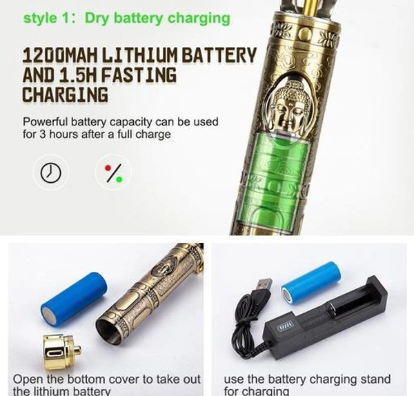 AZANIA Trimmer For Men Waterproof Model (Gold) - Gold, Free Size