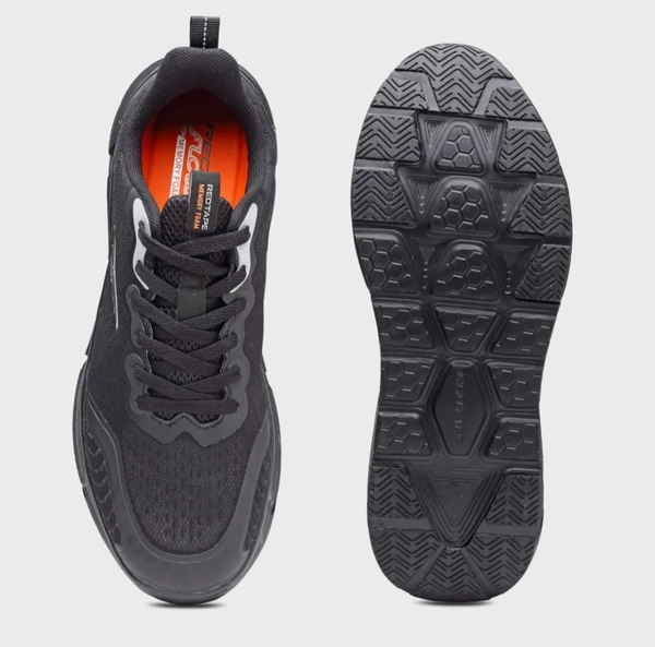 RED TAPE Running Shoes For Men  - Black, Mesh, 7 UK/IND