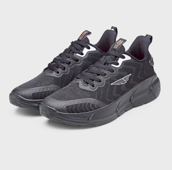 RED TAPE Running Shoes For Men  - Black, Mesh, 7 UK/IND