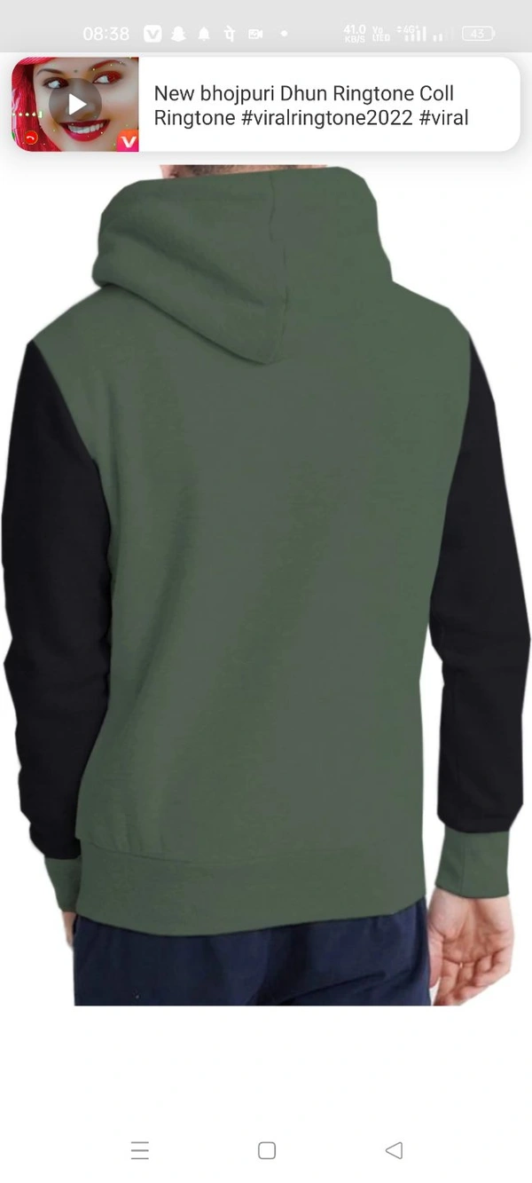 TRIPR Full Sleeve Printed Men Sweatshirt  - 350g, Lunar Green, L