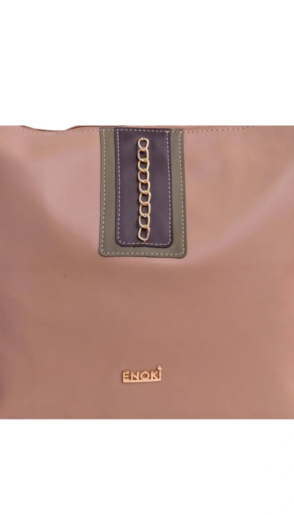 ENOKI Enoki Women Shoulder Bag Beige(Purse) - Beige, Free Size, 320 Gm