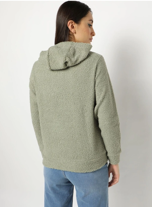 DNMX Women's Hoodie with Kangaroo Pocket - Swamp Green, XS, 256GM