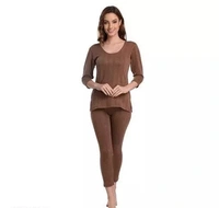 Thermal Wear for Women/Ladies/Girls Winter Thermal Set Poly Cotton Top   - S