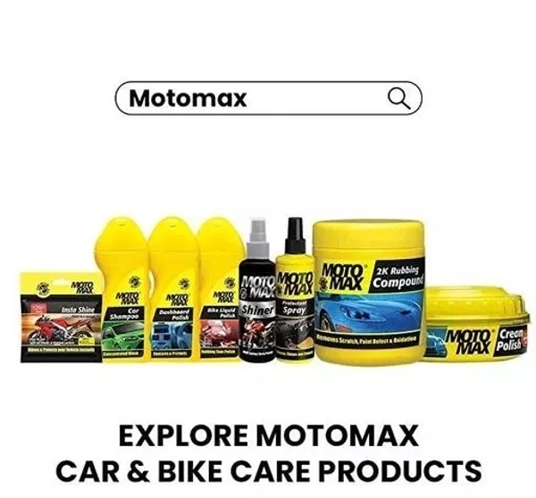 Pidilite Motomax Bike & Car Cream Polish (60 gm) with Carnuba Wax and Micro Polishing Agents | Protects and Shines Cars, Bike, Motorcycle | Water Repellent Polish for all Auto Care needs | Removes Minor scratches | Car Polishes
