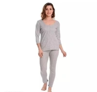 Thermal Wear for Women/Ladies/Girls Winter Thermal Set Poly Cotton Top   - S