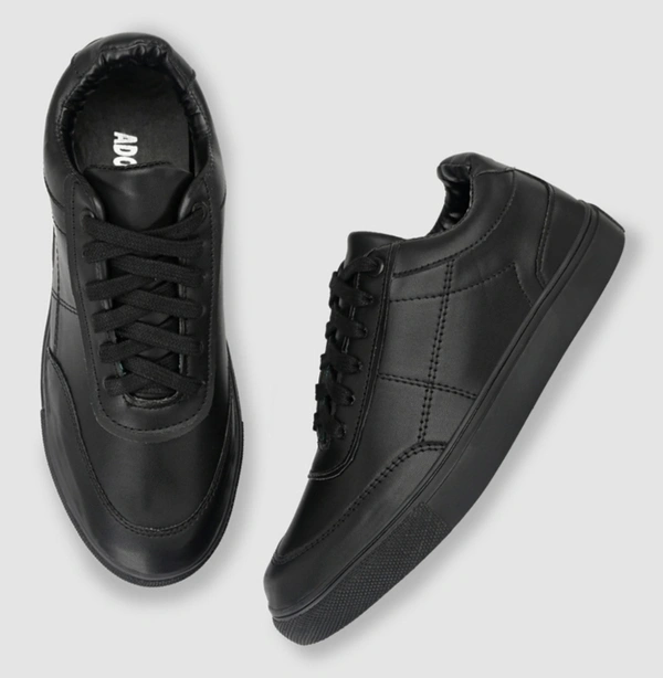 ADORLY Men Casual Shoes  - Black, 5, Rubber Sole