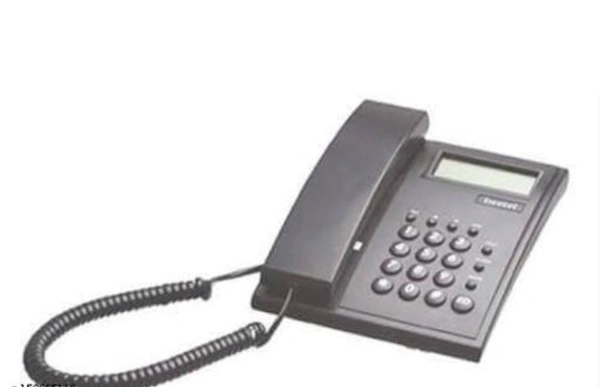 Corded Landing Phone - Black, Free Size