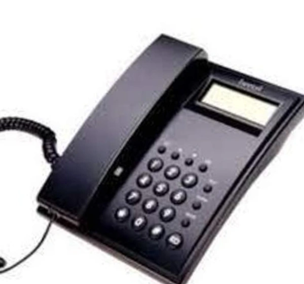Corded Landing Phone - Black, Free Size