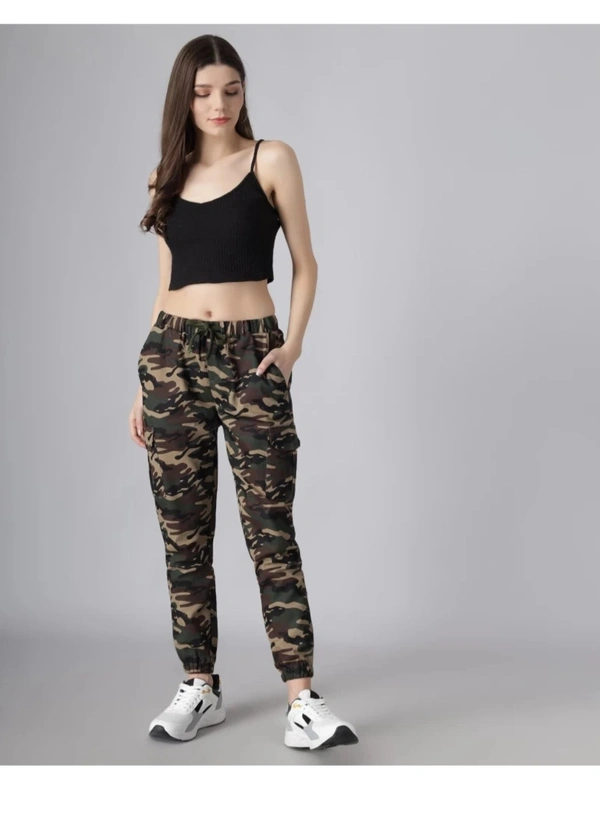 Q-Rious Women Regular Fit Multicolor Cotton Blend Trousers - 30