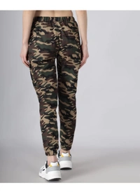 Q-Rious Women Regular Fit Multicolor Cotton Blend Trousers - 30