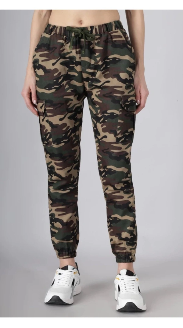 Q-Rious Women Regular Fit Multicolor Cotton Blend Trousers - 36