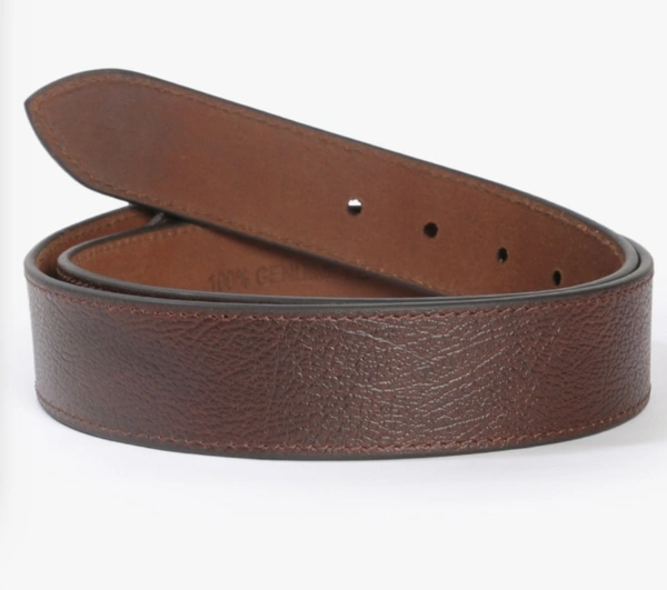 DNMX Textured Classic Belt with Buckle Fastening - Carnaby Tan, L, Leather