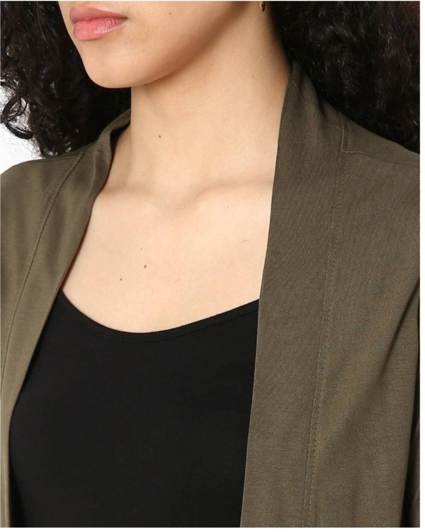 FIG Open-Front Shrug with Shawl Lapel - Dingley, XL