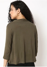 FIG Open-Front Shrug with Shawl Lapel - Dingley, XL