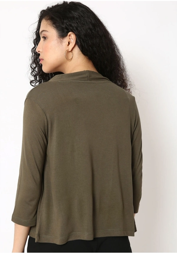FIG Open-Front Shrug with Shawl Lapel - Dingley, XL