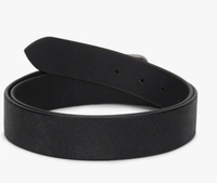 DNMX Leather Belt For Men - Black, 36, Leather