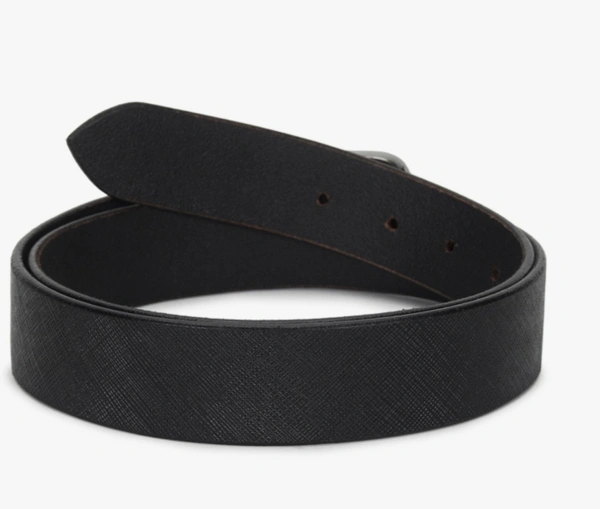 DNMX Leather Belt For Men - Black, 36, Leather