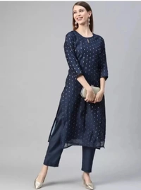 Women Kurta and Pant Set Viscose Rayon - Biscay, XXXL, Rayon