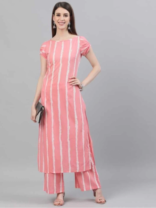 Women Kurta and Palazzo Set Viscose Rayon - Sundown, M, Rayon