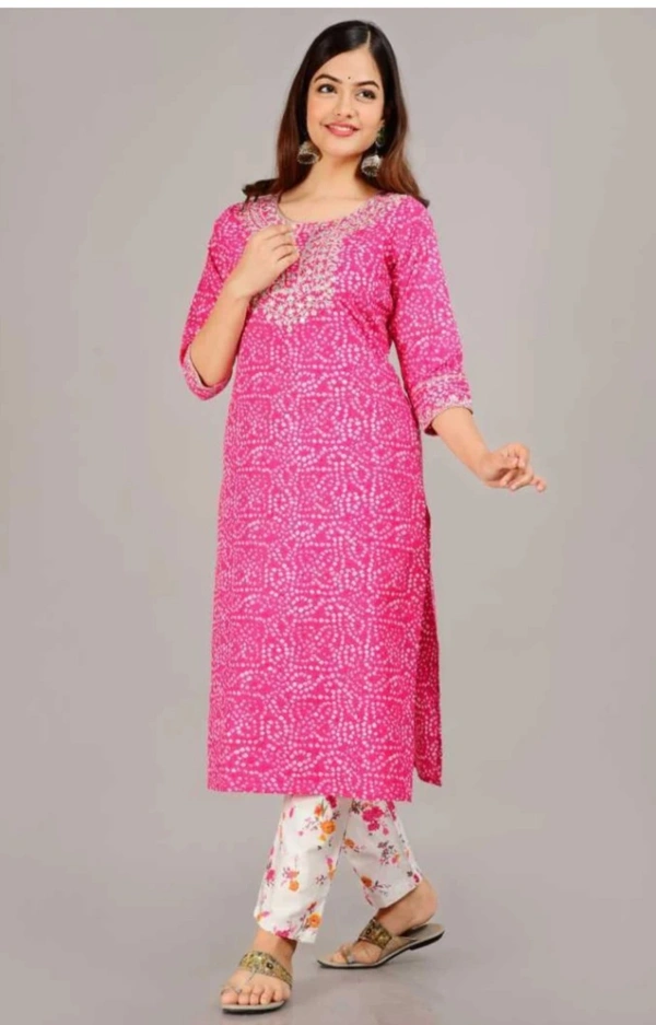 Women Kurta and Pant Set Viscose Rayon - Red Violet, XXL, Rayon