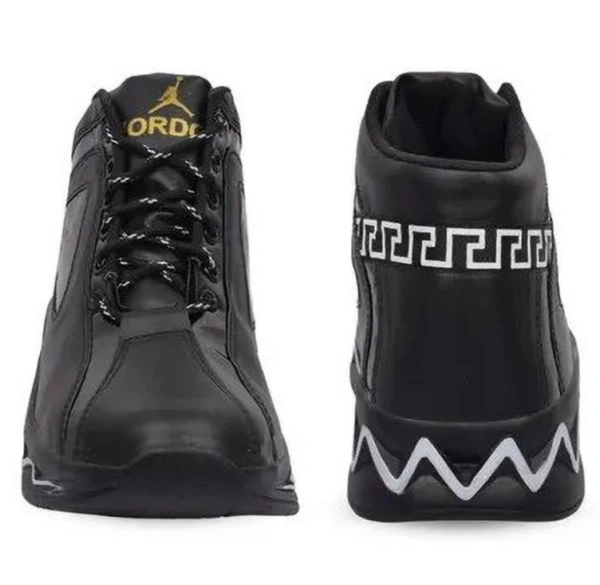 Casual Sports High Tops For Men (Black) - Black, 9