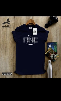 ADDIZ Cotton Addiz T Shirt Printed  - Deep Cove, L, Cotton