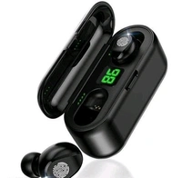 TWS F9 With Power Display Touch Wireless 5.0 Binaural Waterproof In-ear C6 Bluetooth Headset  (Black, True Wireless)