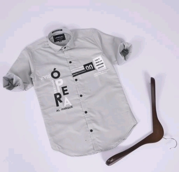  Fancy Boy Grey Full sleevs shirt - 11-12 Years