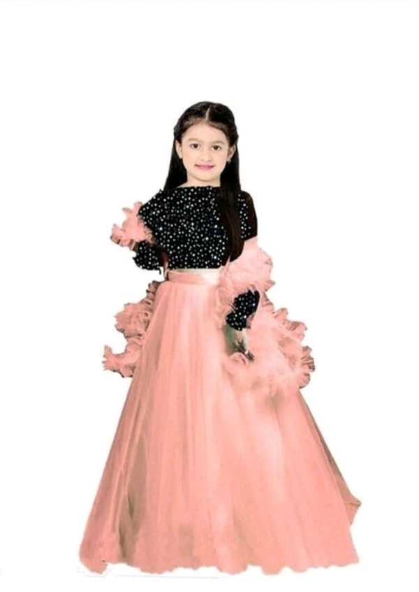 Catalog Name:*Cute Trendy Kids Girls Lehanga Cholis* - Mona Lisa, 4-5 Years