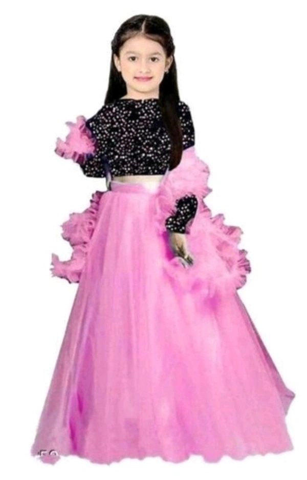 Catalog Name:*Cute Trendy Kids Girls Lehanga Cholis* - Lavender Rose, 12-13 Years