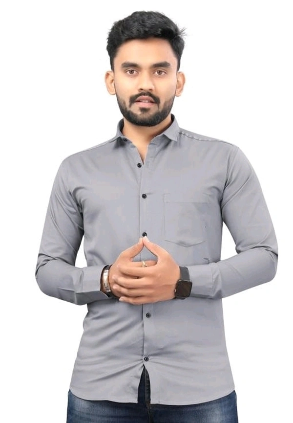 COMBO Solid Full Sleeve Men's Cotton Shirt - XL