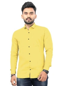 COMBO Solid Full Sleeve Men's Cotton Shirt - XL