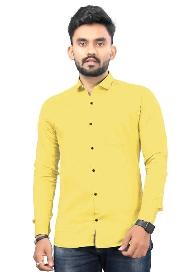 COMBO Solid Full Sleeve Men's Cotton Shirt - XL