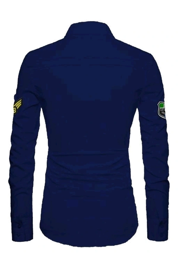 Comfy Modern Men Shirts - Navy Blue, M